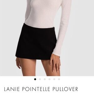 Alice + Olivia Cream Cowl Neck Sweater